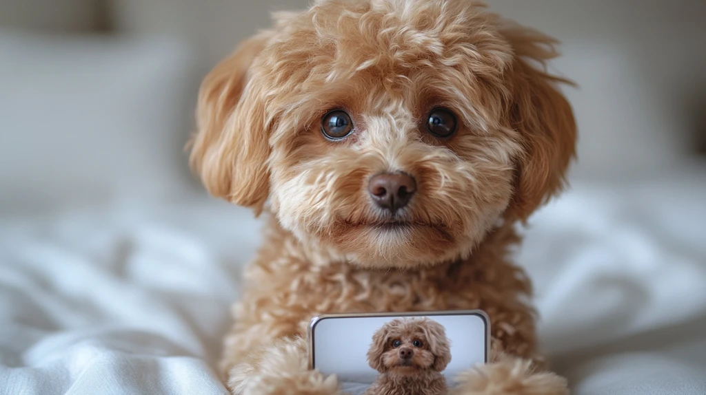 白底贵宾犬证件照