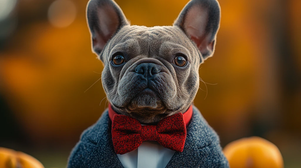 斗牛犬穿婚礼西装