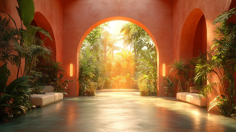 婚礼装饰与热带景观