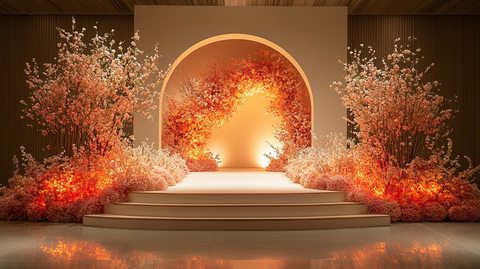 婚礼舞台花艺设计