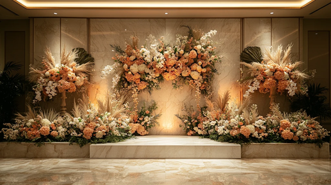 婚礼舞台花艺设计