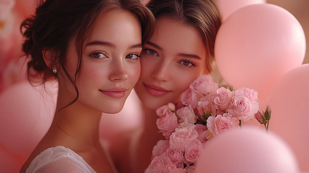 婚礼接待区照片展台和照相亭