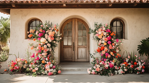 婚礼花艺户外拱门