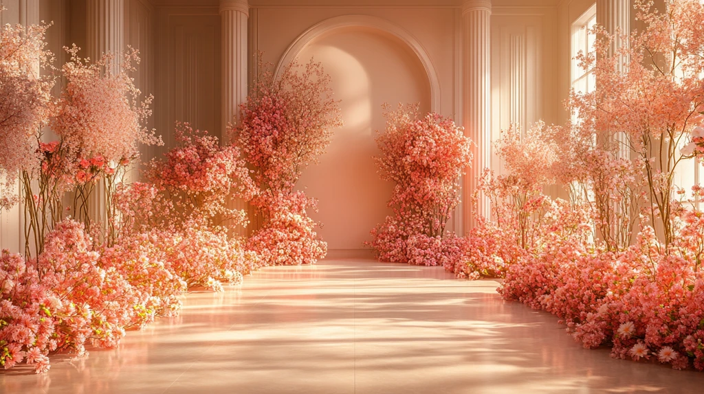 婚礼舞台花艺装饰