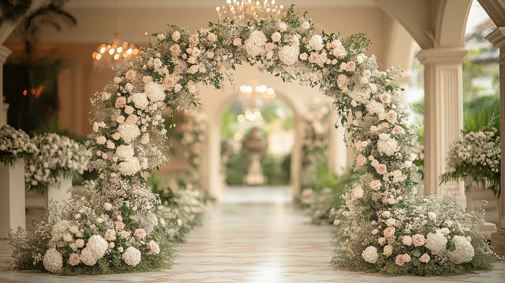 灰色花朵银吊灯