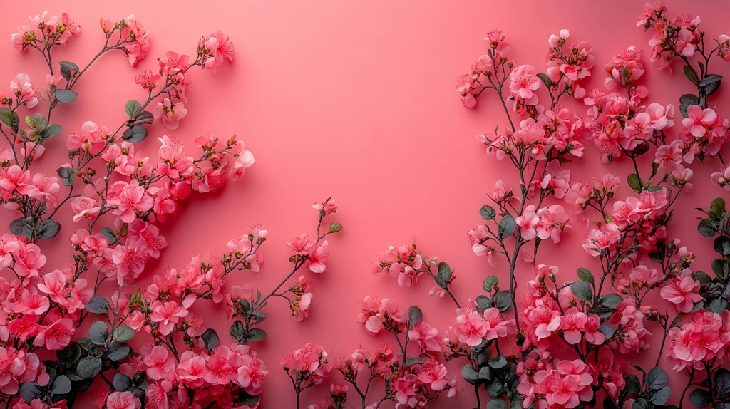 空相框边缘花朵