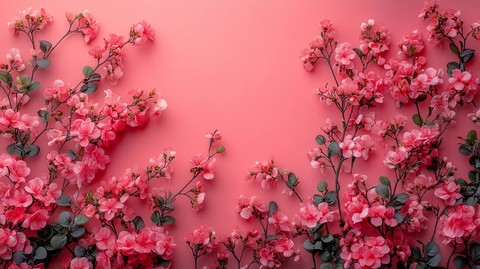 空相框边缘花朵