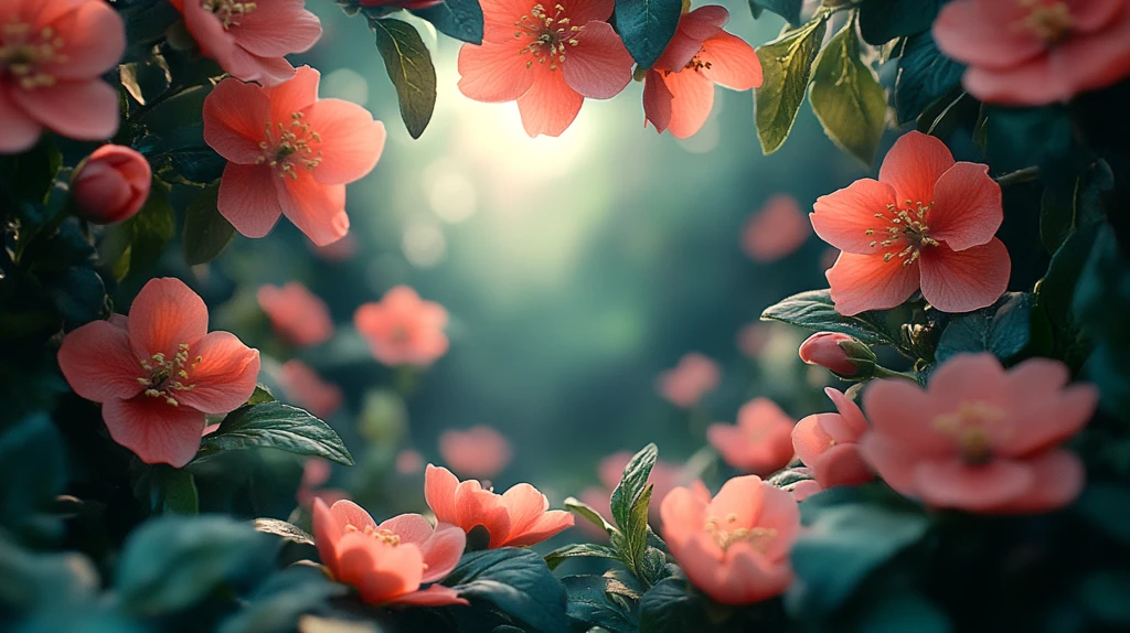 空相框边缘花朵