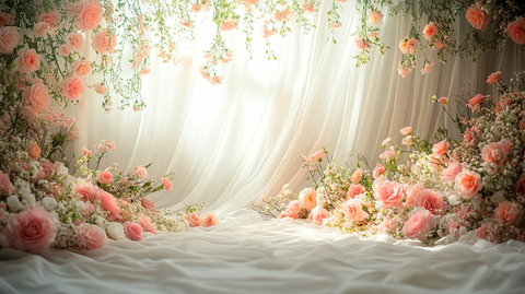 浪漫复古花卉窗帘