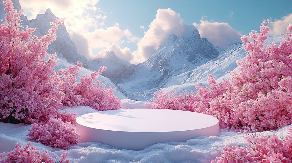 冬季花坛展示台