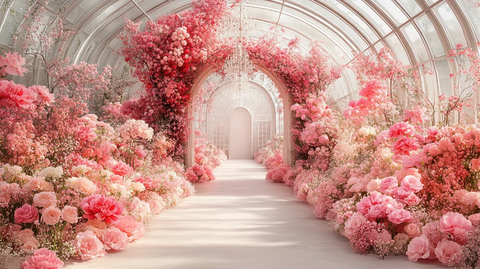 室内温室婚礼装饰