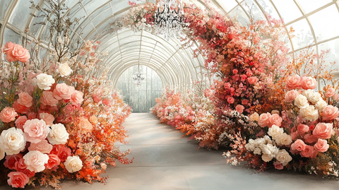 室内温室婚礼装饰