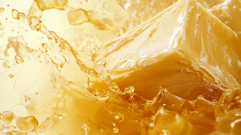 正在结晶的蜂蜜