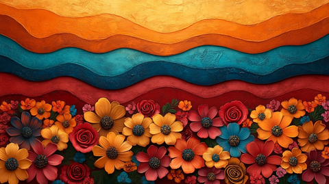 墨西哥国旗颜色框架