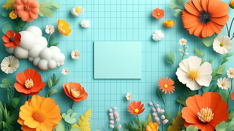 空矩形框背景图