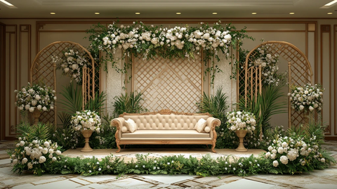 绿植花卉装饰舞台
