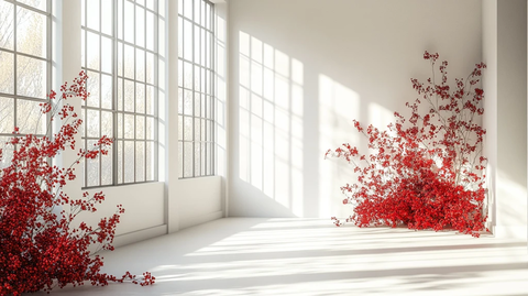 白色天花板与地板装饰