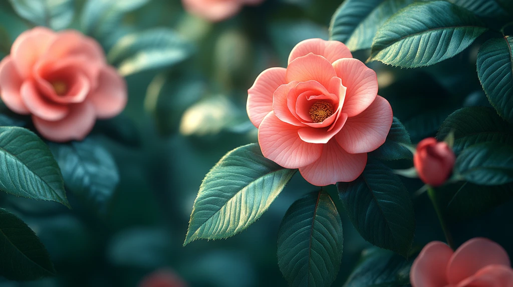 玫瑰花园中的自然美