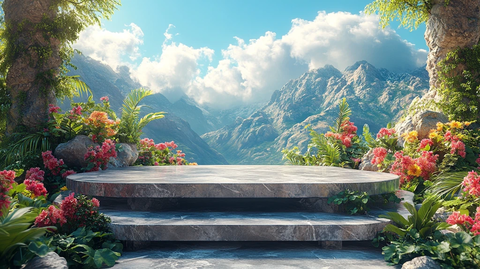 云中大理石展示台