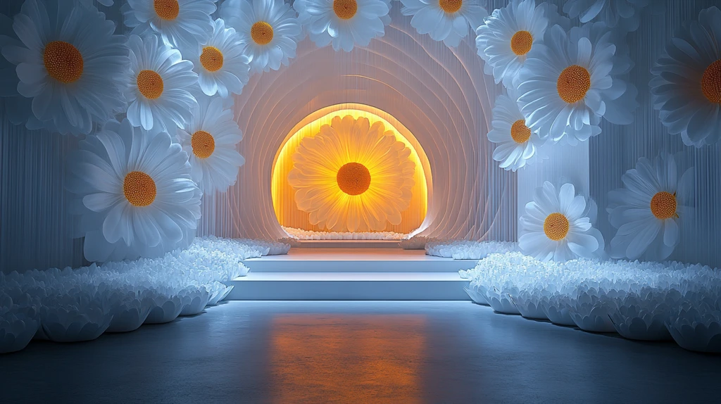 白色LED舞台花环装饰