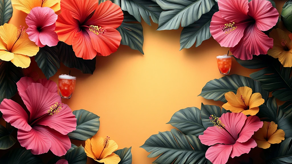 夏日派对邀请背景