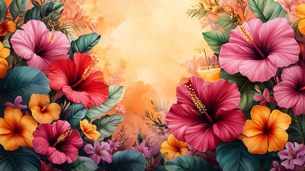 夏日派对邀请背景