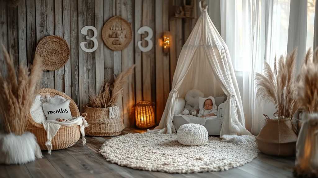 3个月宝宝摄影装饰