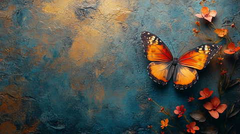蝴蝶创意摄影背景