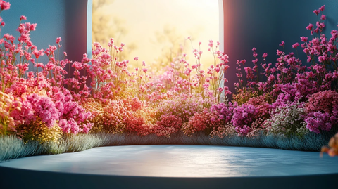 春季花市空展台