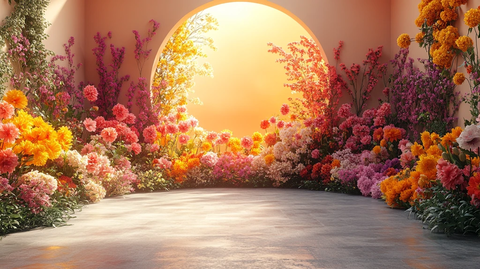 春季花市空展台