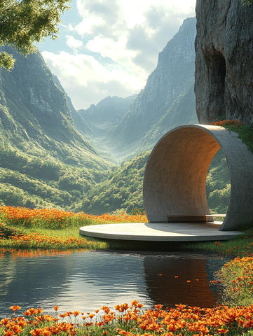 草原上的圆形舞台