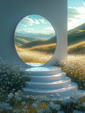 草原上的圆形舞台