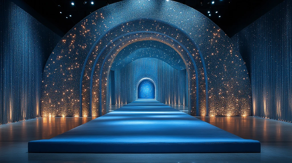 室内婚礼新娘入场拱门设计