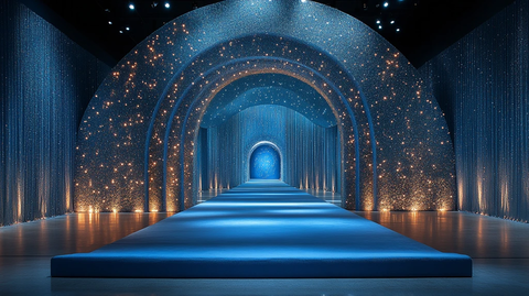 室内婚礼新娘入场拱门设计