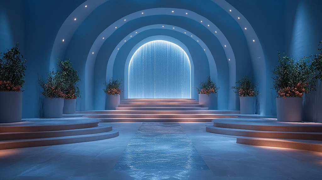 室内婚礼新娘入场拱门设计