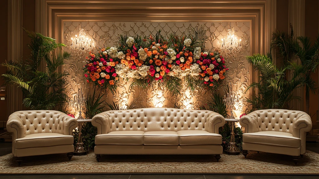 银丝金布奢华背景