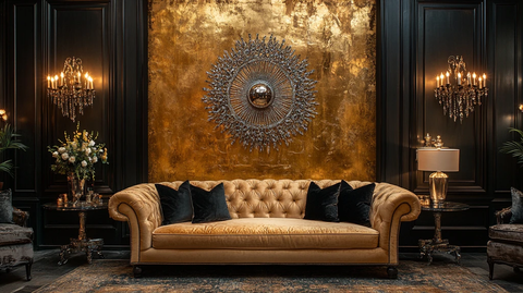 银丝金布奢华背景