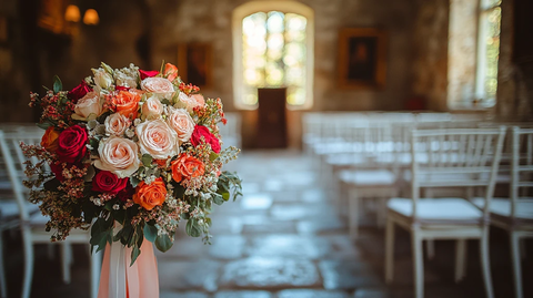 城堡小房间婚礼椅装饰细节