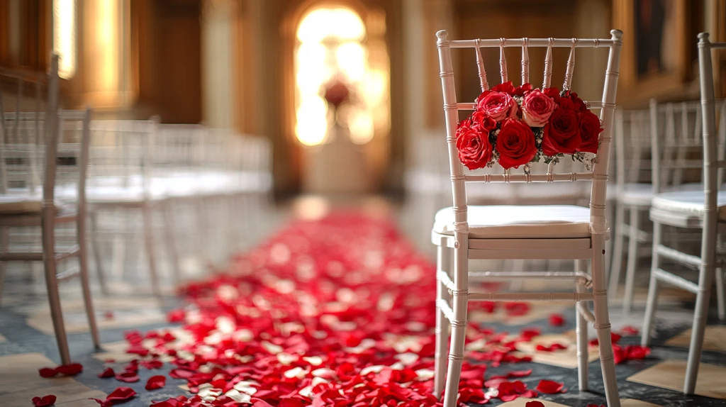 城堡小房间婚礼椅装饰细节