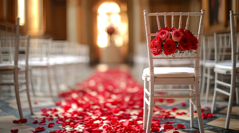 城堡小房间婚礼椅装饰细节