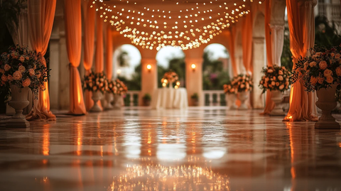 婚礼现场气球装饰