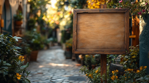 户外婚礼橄榄绿指示牌