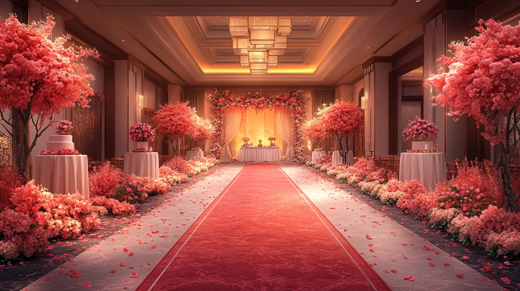 宴会厅卡通风格