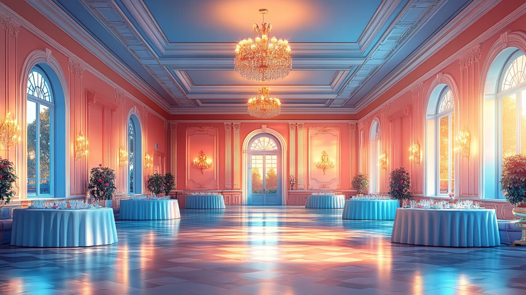 宴会厅卡通风格
