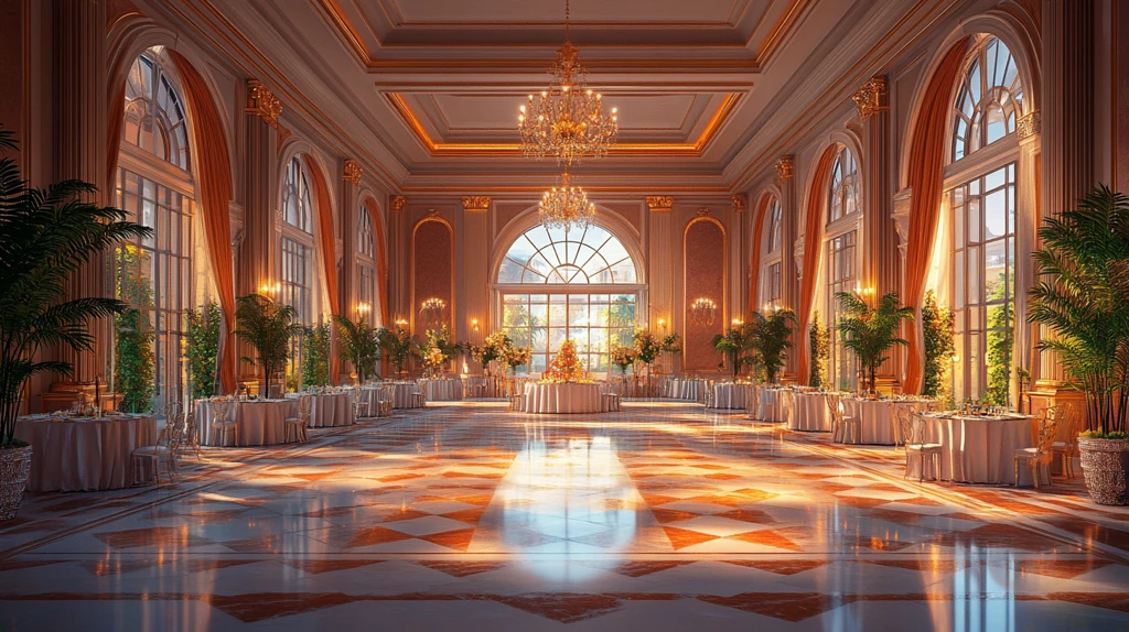 宴会厅卡通风格