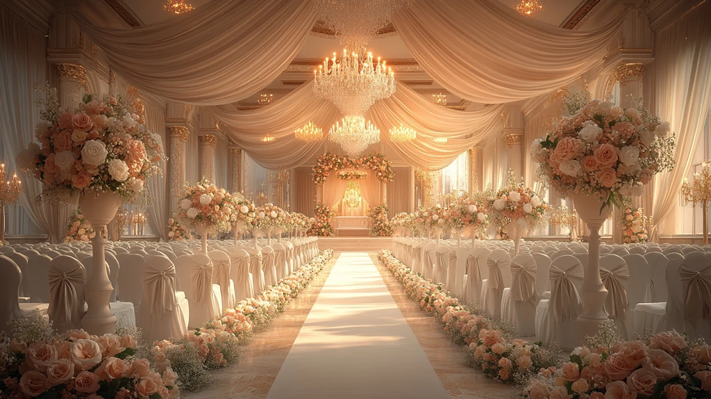 婚礼大厅装饰与布置