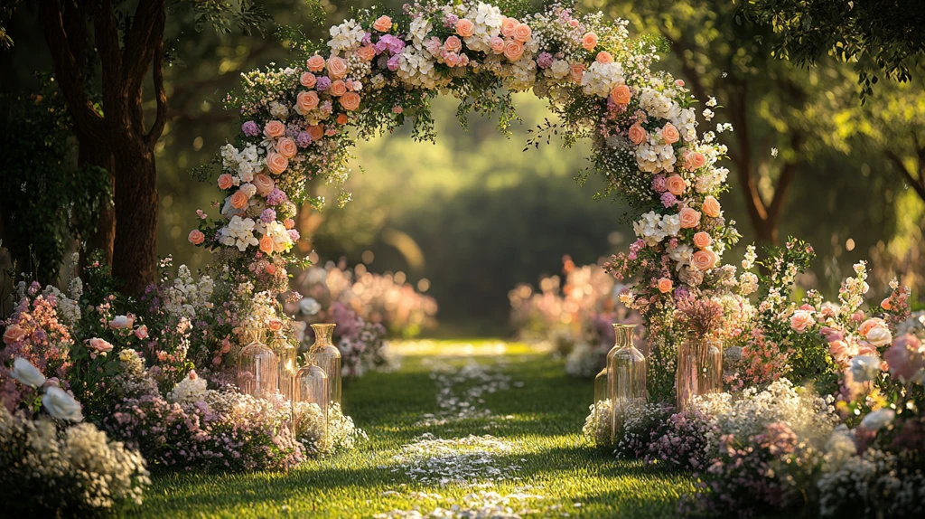 花园婚礼花拱门
