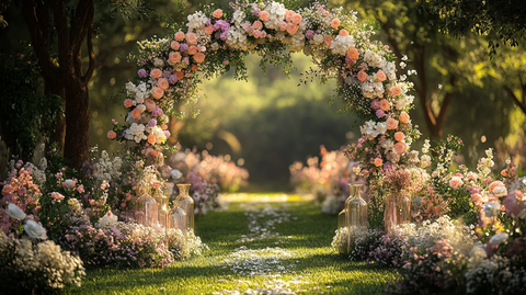 花园婚礼花拱门