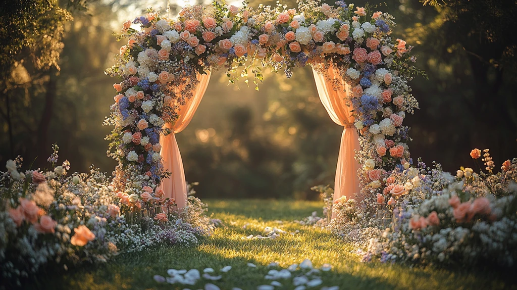 花园婚礼花拱门