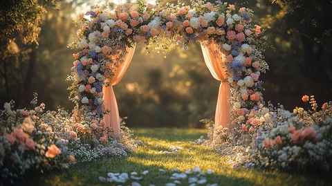 花园婚礼花拱门